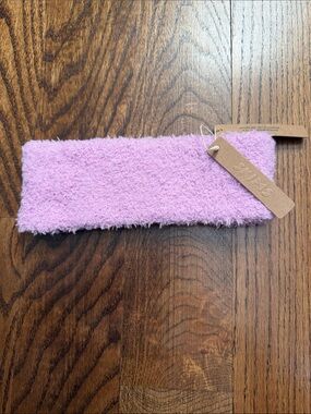 SKIMS Pink Fuzzy Headband